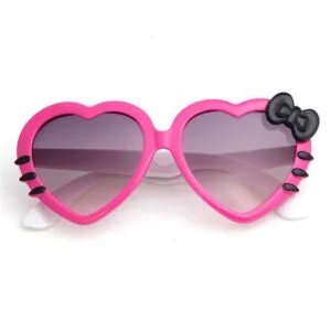 Lunettes de soleil hello kitty cœur rose bonbon