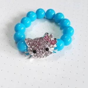 Bracelet hello kitty perle bleu