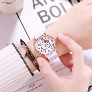 Montre hello kitty simple blanc
