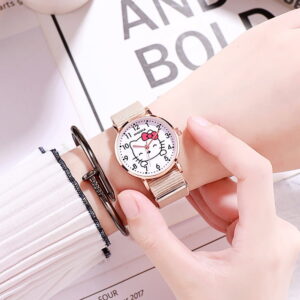 Montre hello kitty simple beige