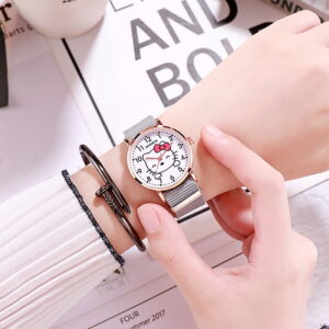 Montre hello kitty simple gris