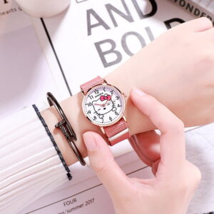 Montre hello kitty simple rose
