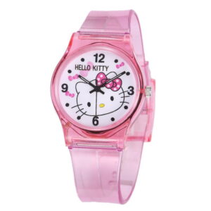 Montre hello kitty transparent rose
