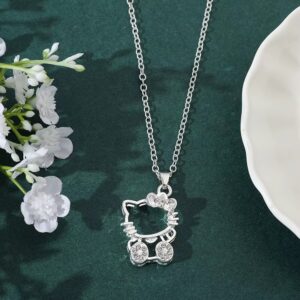 Collier hello kitty fille argent