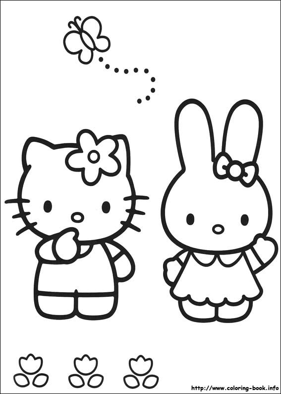 Coloriage hello kitty  Boutique hello kitty