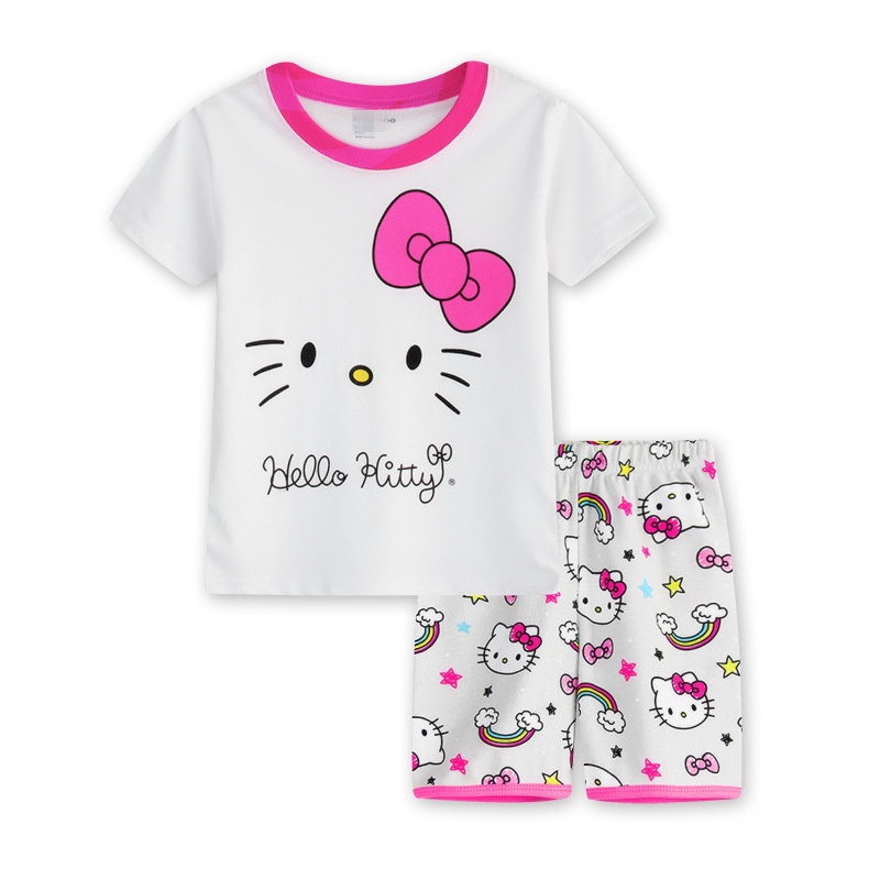 Hello Kitty Ensemble de Chemise de Pyjama, Pyjama à Manches
