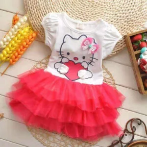 Vêtements noirs Hello Kitty pour fille de 2 à 16 ans