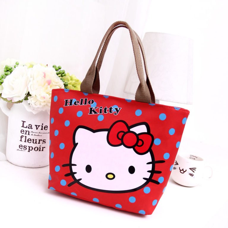  Sac   main  hello  kitty  pois rouge Boutique hello  kitty 