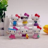 Figurine hello kitty summer x6