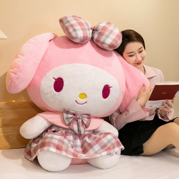 Sanrio - Borsa in peluche My Melody con tracolla regolabile