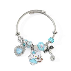 Bracelet Hello Kitty Fantasy Bleu Ciel