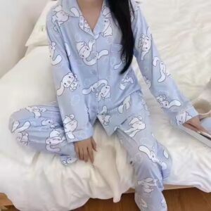 Pyjama Cinnamoroll Bleu Ciel Coton