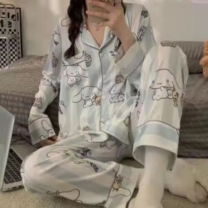 Pyjama Cinnamoroll Rayée Coton