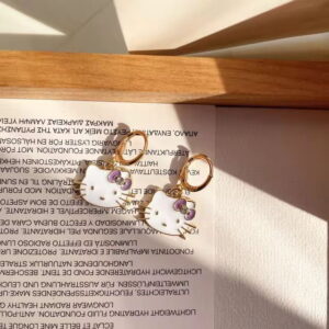 Boucle D’oreille Hello Kitty Classique Violet