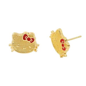 Boucle D’oreille Hello Kitty Couleur Or