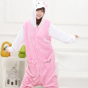 Pyjama hello kitty combinaison rose