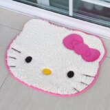 Tapis hello kitty emoji blanc