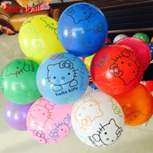 Ballons hello kitty multi couleur 10 pièces