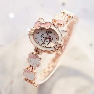 Montre hello kitty chat blanc