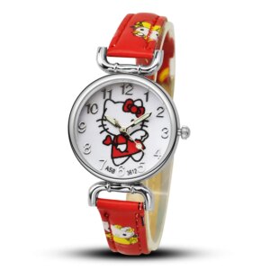 Montre hello kitty chic rouge