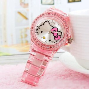 Montre hello kitty analogique rose