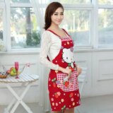 Tablier hello kitty fraise rouge