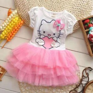 Robe hello kitty pompon rose