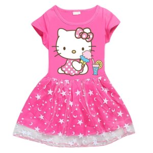 Robe hello kitty star rose bonbon