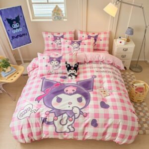 Parure de lit Kuromi Violet